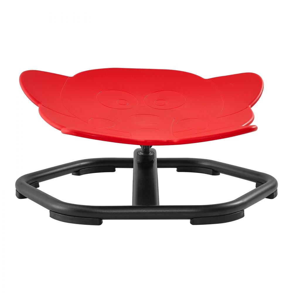 VEVOR Spinning Chair for Autistic Kids Ages 3-12 Autism Sensory Toy 100 kg, Sensory Swivel Seat Products for Children ADHD, Training Body Coordination Balance, 520 mm x 500 mm, Elephant Shape, Red