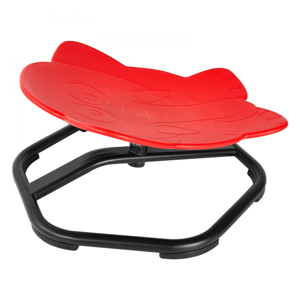 VEVOR Spinning Chair for Autistic Kids Ages 3-12 Autism Sensory Toy 100 kg, Sensory Swivel Seat Products for Children ADHD, Training Body Coordination Balance, 520 mm x 500 mm, Elephant Shape, Red