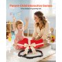 VEVOR Spinning Chair for Autistic Kids Ages 3-12 Autism Sensory Toy 100 kg, Sensory Swivel Seat Products for Children ADHD, Training Body Coordination Balance, 520 mm x 500 mm, Elephant Shape, Red