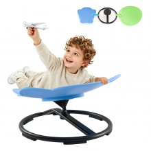 VEVOR Spinning Chair for Autistic Kids Ages 3-12 Autism Sensory Toy 220 LBS, Swivel Seat for Children ADHD, Training Body Coordination, 19.9" L x 21.3" W Green Rounded & 20.5" L x 19.7" W Blue Elephant