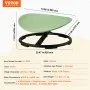 VEVOR Kids Swivel Chair, 100KG Capacity, Sensory Spinning Chair, Autistic Kids Sensory Toy Chair with Non-Slip Metal Base, Toddler Sit and Spin Chair for Coordination Balance Focus Training Green