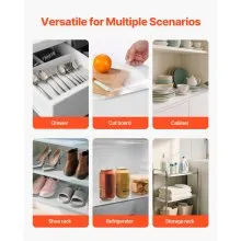 Classic Clear Drawer and Shelf Liner for Kitchen Cabinet Non-Adhesive 23 FT
