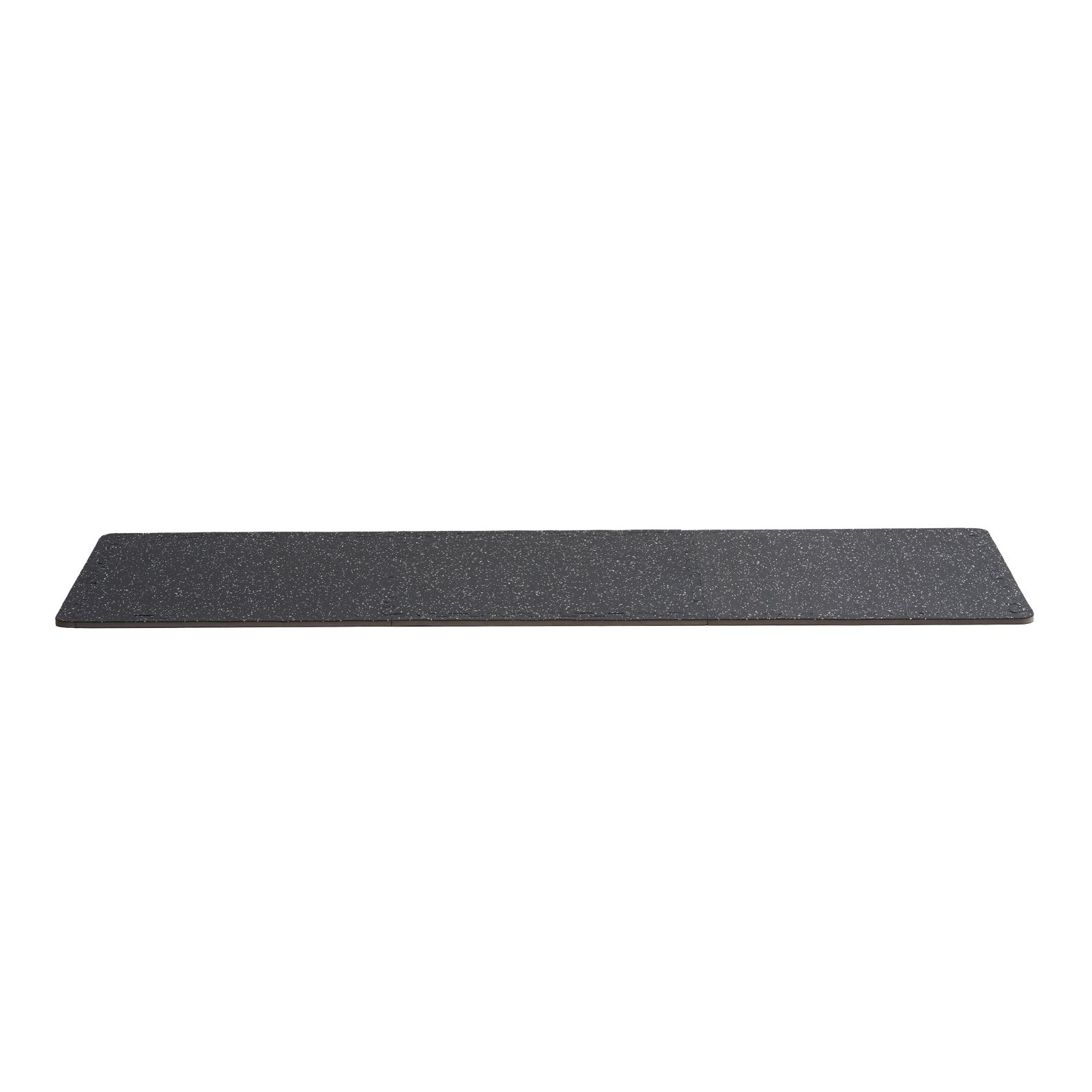 VEVOR 0.56 Inch Thick Gym Floor Mats, 6 Tiles Rubber Top with EVA Foam, 25" x 25" Gym Flooring Workout Mats with 25 sq.ft Coverage, Interlocking Puzzle Gym Mats for Gym, Home, Garage, Black & White