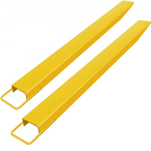 VEVOR Pallet Fork Extension 84 Inch Length 5.8 Inch Width, Heavy Duty Alloy Steel Fork Extensions for forklifts, 1 Pair Forklift Extension, Yellow