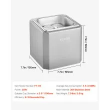 Commercial Glass Froster CO2 Beer Glass Chiller Fast Frost Ice Cup Machine