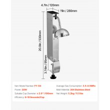 Commercial Glass Froster CO2 Beer Glass Chiller Fast Frost Ice Cup Machine