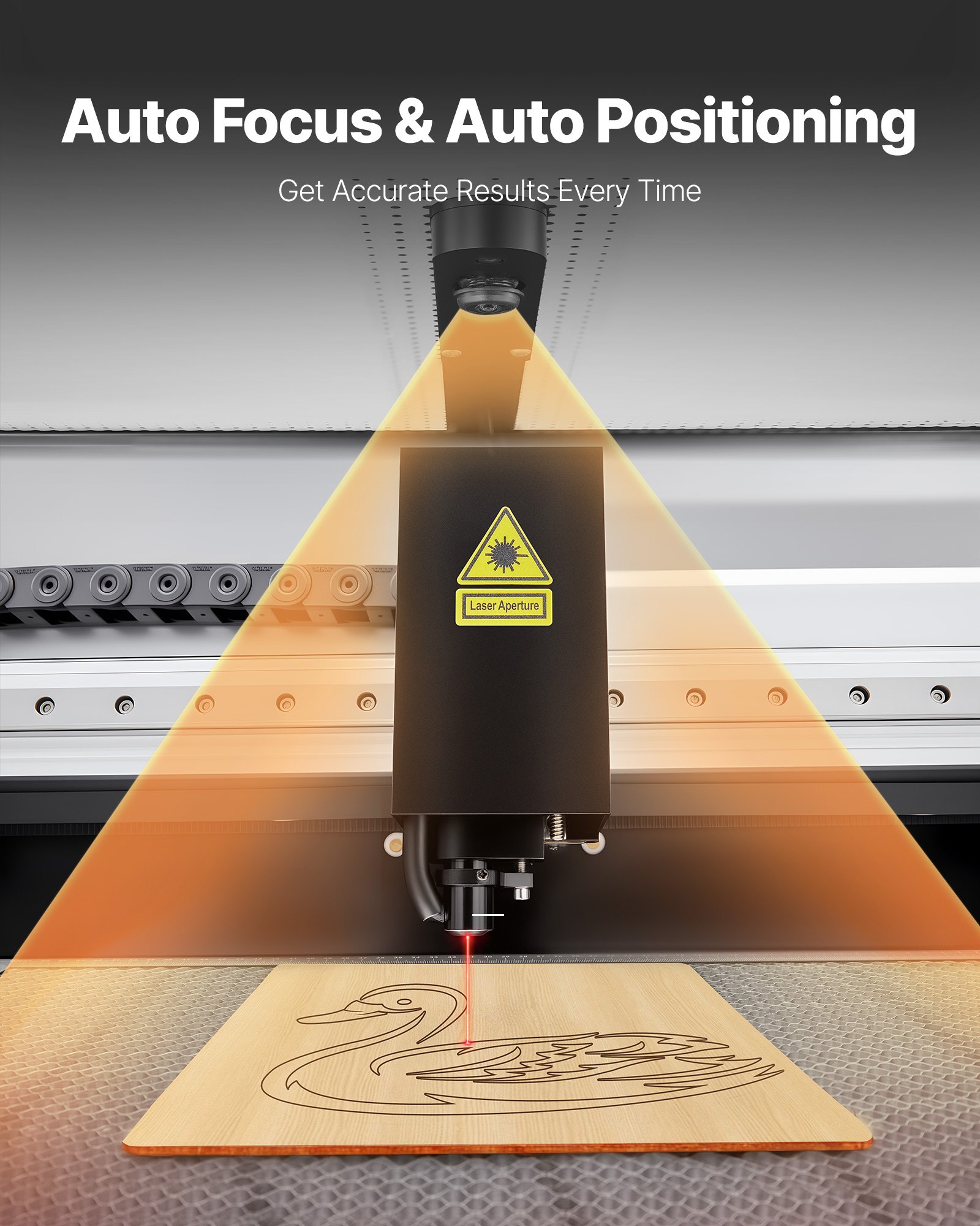 VEVOR 55W CO2 Laser Engraver, 500 x 300 mm, Desktop CO2 Laser Engraver and Cutter Machine with 16MP Camera, Water Pump, Rotary Axis, Compatible with LightBurn CorelDRAW RDWorks, for Wood Acrylic Glass