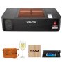 VEVOR 55W CO2 Laser Engraver, 500 x 300 mm, Desktop CO2 Laser Engraver and Cutter Machine with 16MP Camera, Water Pump, Rotary Axis, Compatible with LightBurn CorelDRAW RDWorks, for Wood Acrylic Glass