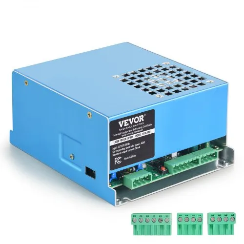 VEVOR CO2 Laser Power Supply, 40W, Power Supply for 40W Laser Tube, Constant Current Protection, Open Circuit Protection, Fast Heat Dissipation, Compatible for Multi-brand Laser Engravers & Cutters