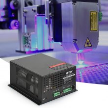 VEVOR CO2 Laser Power Supply for 60W Laser Tube, Constant Current Protection, Open Circuit Protection, Fast Heat Dissipation, Compatible with Multiple Brands Laser Engravers and Cutters