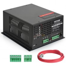 VEVOR CO2 Laser Power Supply for 60W Laser Tube, Constant Current Protection, Open Circuit Protection, Fast Heat Dissipation, Compatible with Multiple Brands Laser Engravers and Cutters