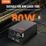 VEVOR CO2 Laser Power Supply for 80W Laser Tube Laser Engravers and Cutters