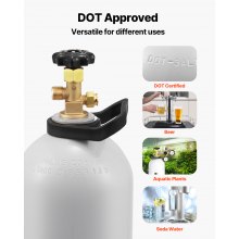 CO2 Tank 10 lbs New Aluminum Alloy Gas Cylinder with CGA320 Valve DOT Approved