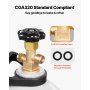 CO2 Tank 15 lbs New Aluminum Alloy Gas Cylinder with CGA320 Valve DOT Approved