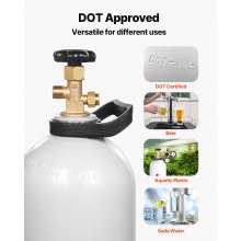 CO2 Tank 15 lbs New Aluminum Alloy Gas Cylinder with CGA320 Valve DOT Approved