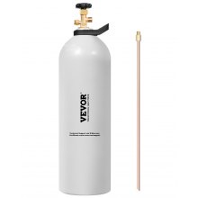 CO2 Tank 20 lbs New Aluminum Alloy Gas Cylinder with Siphon Tube DOT Approved