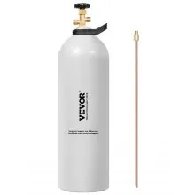 CO2 Tank 20 lbs New Aluminum Alloy Gas Cylinder with Siphon Tube DOT Approved