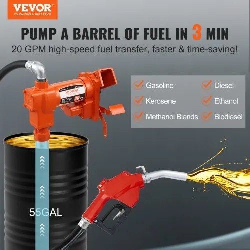 Kütusepump 12 V, 76 l/min, automaatpüstoliga — pilt 2