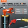 VEVOR Fuel Transfer Pump, 12V DC 20 GPM 1/4 HP, Gasoline Extractor Pump with Automatic Nozzle, Discharge Hose & Suction Pipe for Gasoline, Diesel, Kerosene, Ethanol & Methanol Blends, and Biodiesel