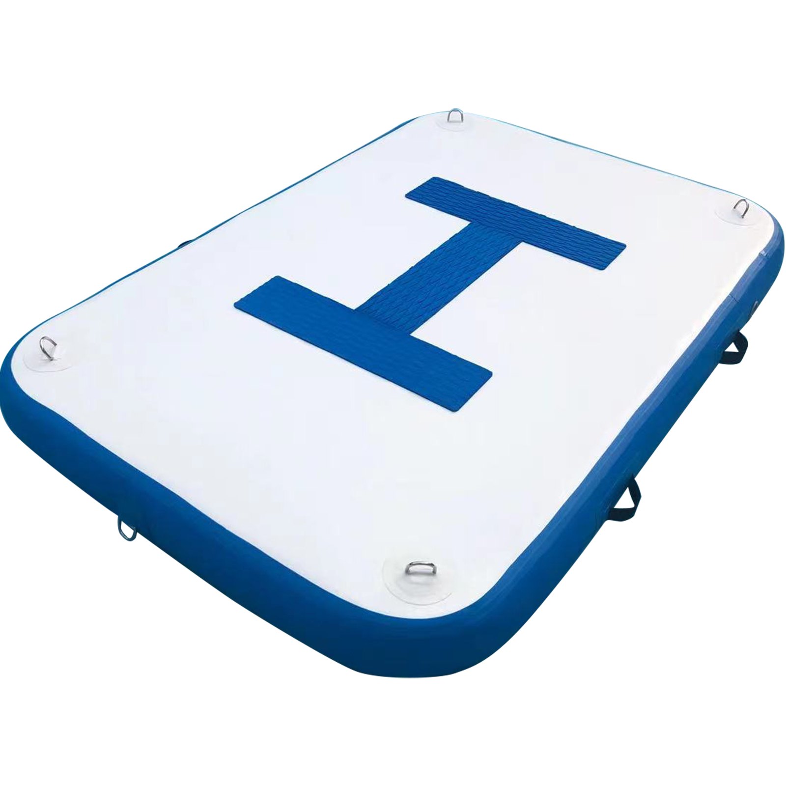 Vevor Inflatable Dock Platform Inflatable Dock 6'x4'x6" Floating Dock W/ Pump