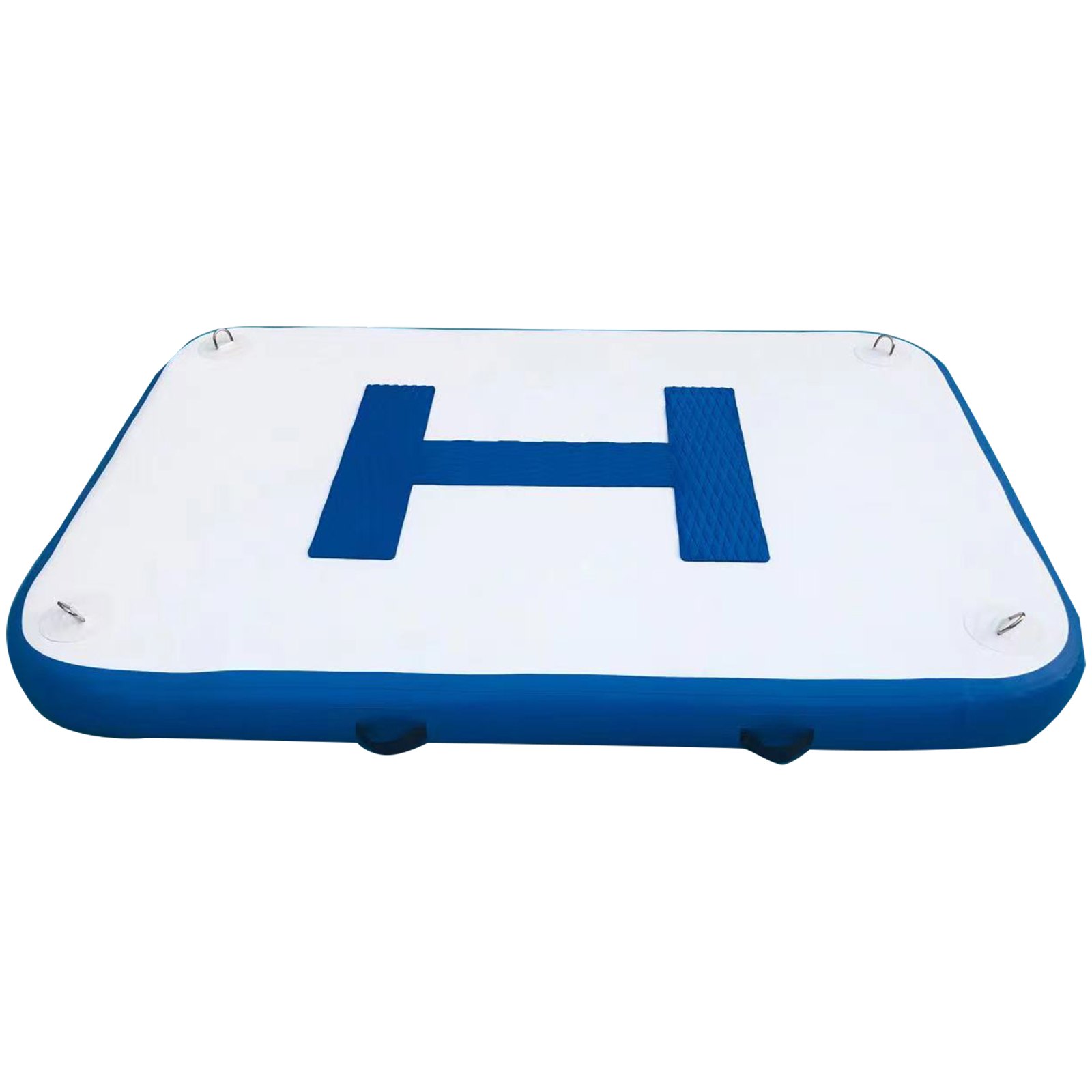 Vevor Inflatable Dock Platform Inflatable Dock 6'x4'x6" Floating Dock W/ Pump
