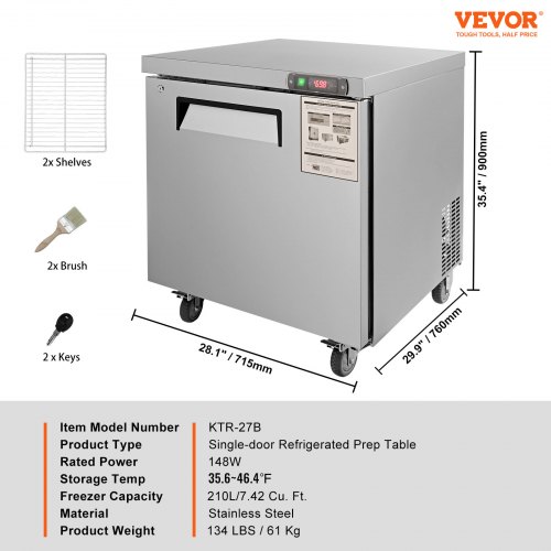 Stailess Steel Kitchen Refrigerator Cooler,Commercial Refrigerator Freezer