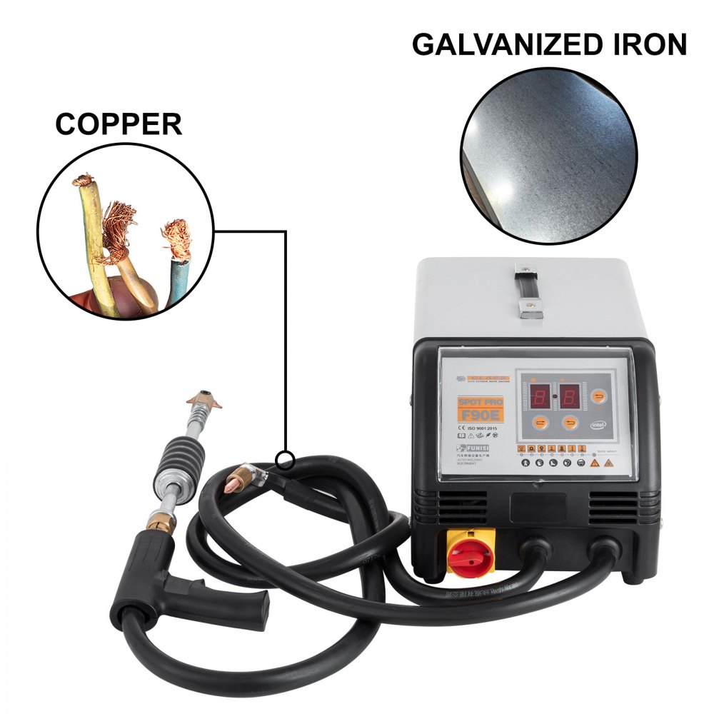 VEVOR 3500A Vehicle Panel Spot Puller Dent Spotter F90E 3500A Dent Puller Multifunctional Spot Welder Repair Kit Additive Kit