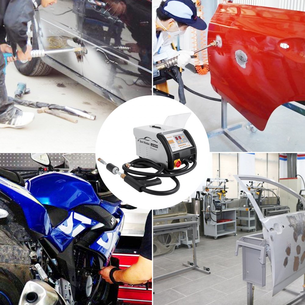 VEVOR 3500A Vehicle Panel Spot Puller Dent Spotter F90E 3500A Dent Puller Multifunctional Spot Welder Repair Kit Additive Kit