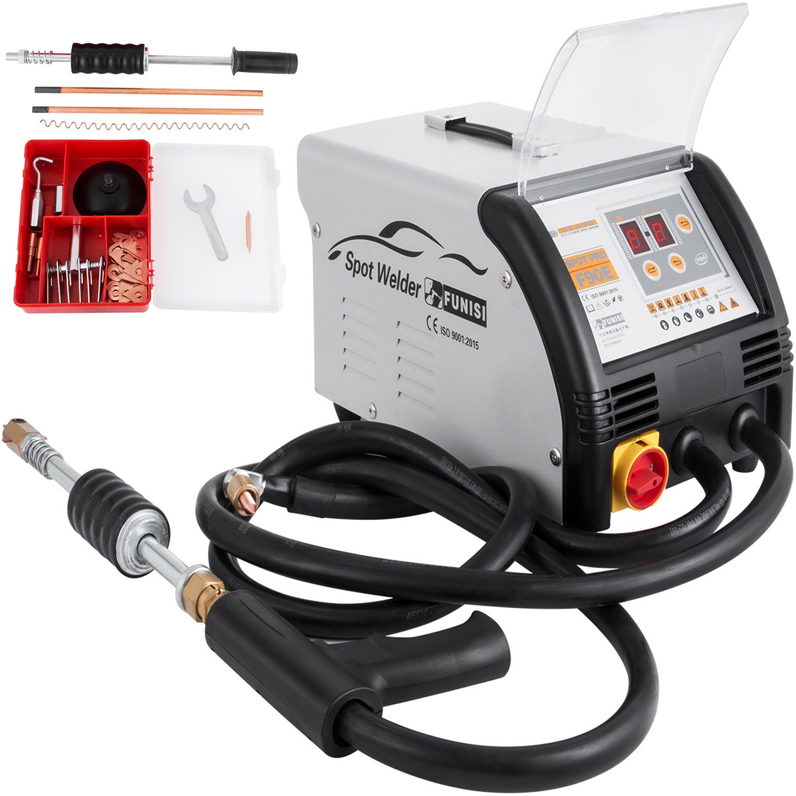 VEVOR 3500A Vehicle Panel Spot Puller Dent Spotter F90E 3500A Dent Puller Multifunctional Spot Welder Repair Kit Additive Kit