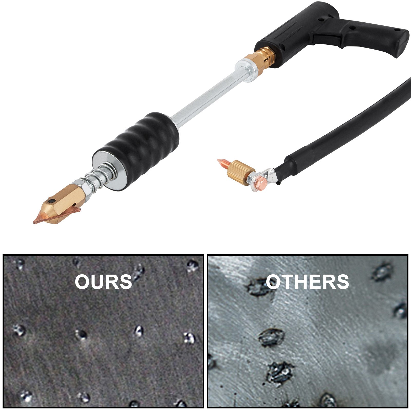 VEVOR 3500A Vehicle Panel Spot Puller Dent Spotter F90E 3500A Dent Puller Multifunctional Spot Welder Repair Kit Additive Kit