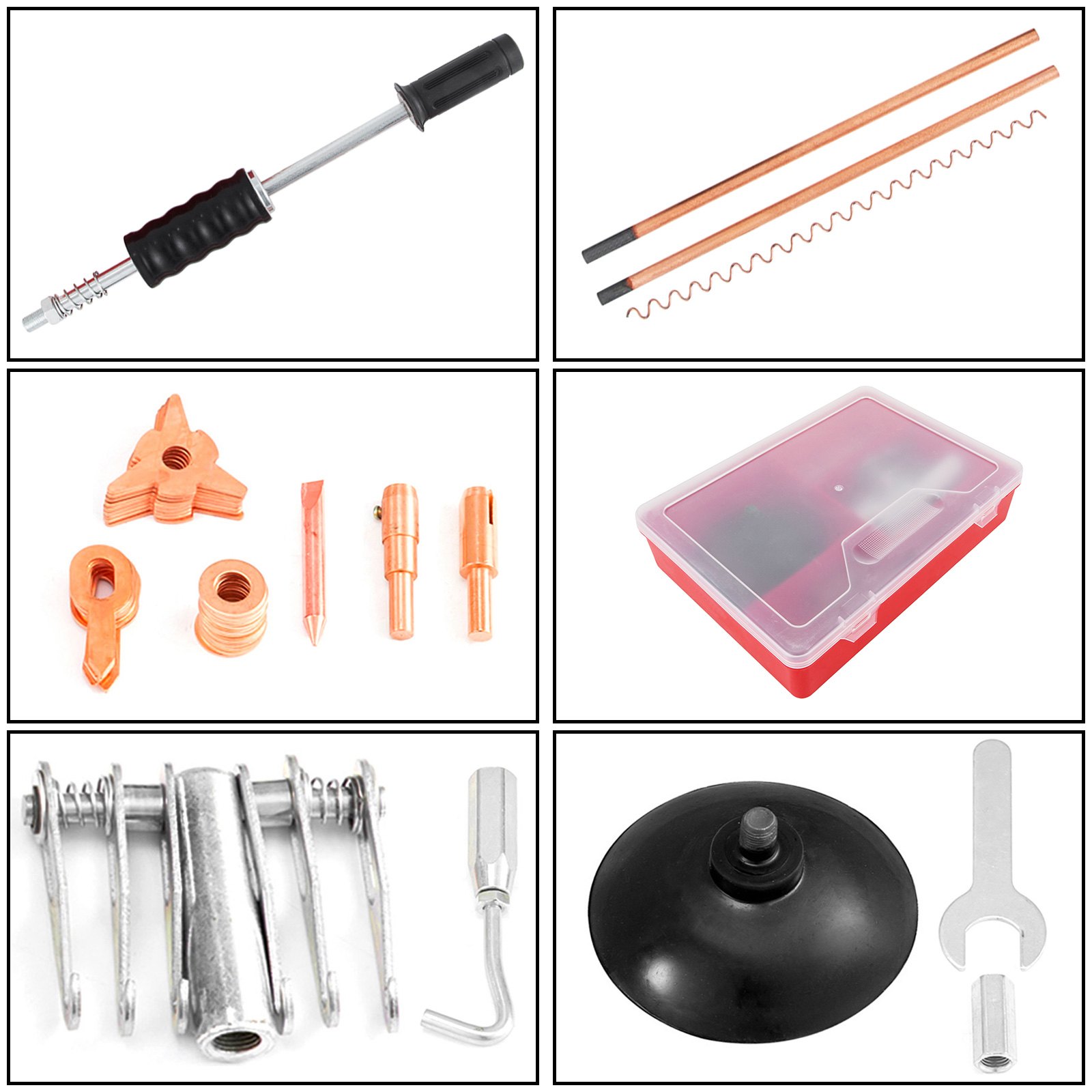 VEVOR 3500A Vehicle Panel Spot Puller Dent Spotter F90E 3500A Dent Puller Multifunctional Spot Welder Repair Kit Additive Kit