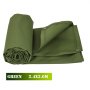 VEVOR 8ft x 12ft Olive Drab Canvas Heavy Duty 18 oz Cotton Material Tarpaulin Tarp Waterproof and Breathable for All Purpose, Green