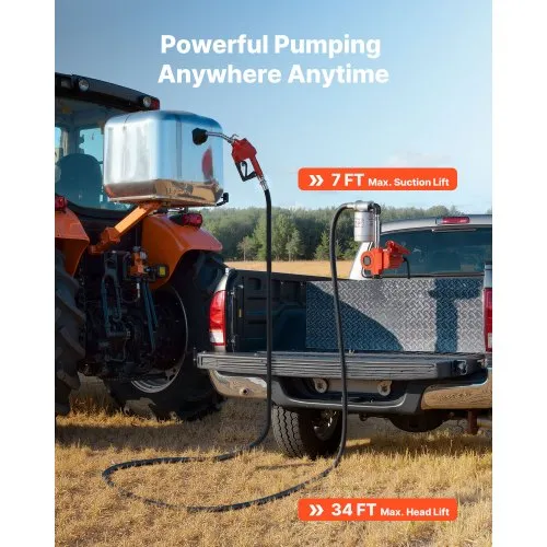 Kütusepump 12 V, 40 l/min, automaatpüstoliga — pilt 5
