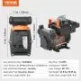 VEVOR Fuel Transfer Pump, 12V DC 57L/min(15 GPM) 186W(1/4 HP), Portable Electric Diesel Transfer Pump with Auto Shut-Off Fuel Nozzle, Long Inlet & Outlet Hose for Gasoline, Diesel, Kerosene, Methanol Blends