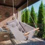 VEVOR Canvas Hammock Swing 3 Modes Baby Swing 5-Point Harness Indoor Outdoor