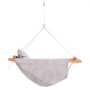 VEVOR Canvas Hammock Swing, 3 Modes Baby Swing Indoor and Outdoor with 5-Point Harness,  and Tree Straps, 150lbs Weight Capacity, Integrated Cushion, Wooden Hanging Swing Seat for Baby to Toddler