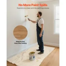 Canvas Drop Cloth 4 x 12 ft All Purpose Painters Cotton Tarp for Painting
