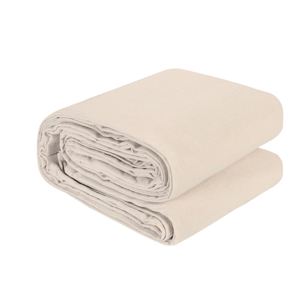 VEVOR Canvas Drop Cloth, 9x12 ft Pack of 2, Painters Drop Cloth for Painting, 8oz All Purpose Canvas Tarp for Furniture & Floor Protection, Cotton Fabric Paint Tarp for Curtains, Washable & Reusable