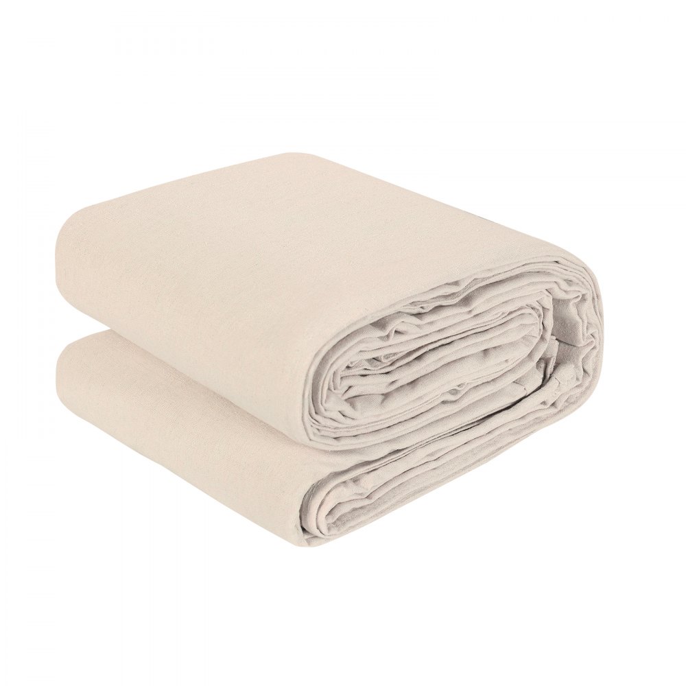 VEVOR Canvas Drop Cloth, 9x12 ft Pack of 2, Painters Drop Cloth for Painting, 8oz All Purpose Canvas Tarp for Furniture & Floor Protection, Cotton Fabric Paint Tarp for Curtains, Washable & Reusable