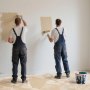VEVOR Canvas Drop Cloth, 9x12 ft Pack of 2, Painters Drop Cloth for Painting, 8oz All Purpose Canvas Tarp for Furniture & Floor Protection, Cotton Fabric Paint Tarp for Curtains, Washable & Reusable