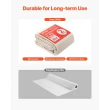 Canvas Drop Cloth 9x12 ft All Purpose Painters Cotton Tarp Painting 2 Pack