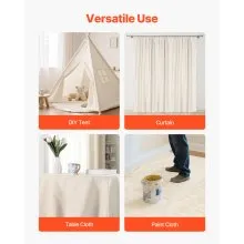 Canvas Drop Cloth 9x12 ft All Purpose Painters Cotton Tarp Painting 2 Pack