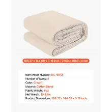 Canvas Drop Cloth 9x12 ft All Purpose Painters Cotton Tarp Painting 2 Pack