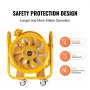 VEVOR Portable Ventilator, 16" Heavy Duty Cylinder Fan, 1100W Strong Shop Exhaust Fan 4240CFM, 16.4ft Power Cord (No charging head), Industrial Utility Blower for Sucking Dust, Smoke Home/Workplace