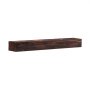 VEVOR Fireplace Mantel, 48" x 8" x 5", 50 lbs Weight Capacity, Natural Wood Mantel for Over Fireplace, Wall Mounted Floating Farmhouse Shelf, Handcrafted Fireplace Mantel for Wall Decor, Rustic Brown