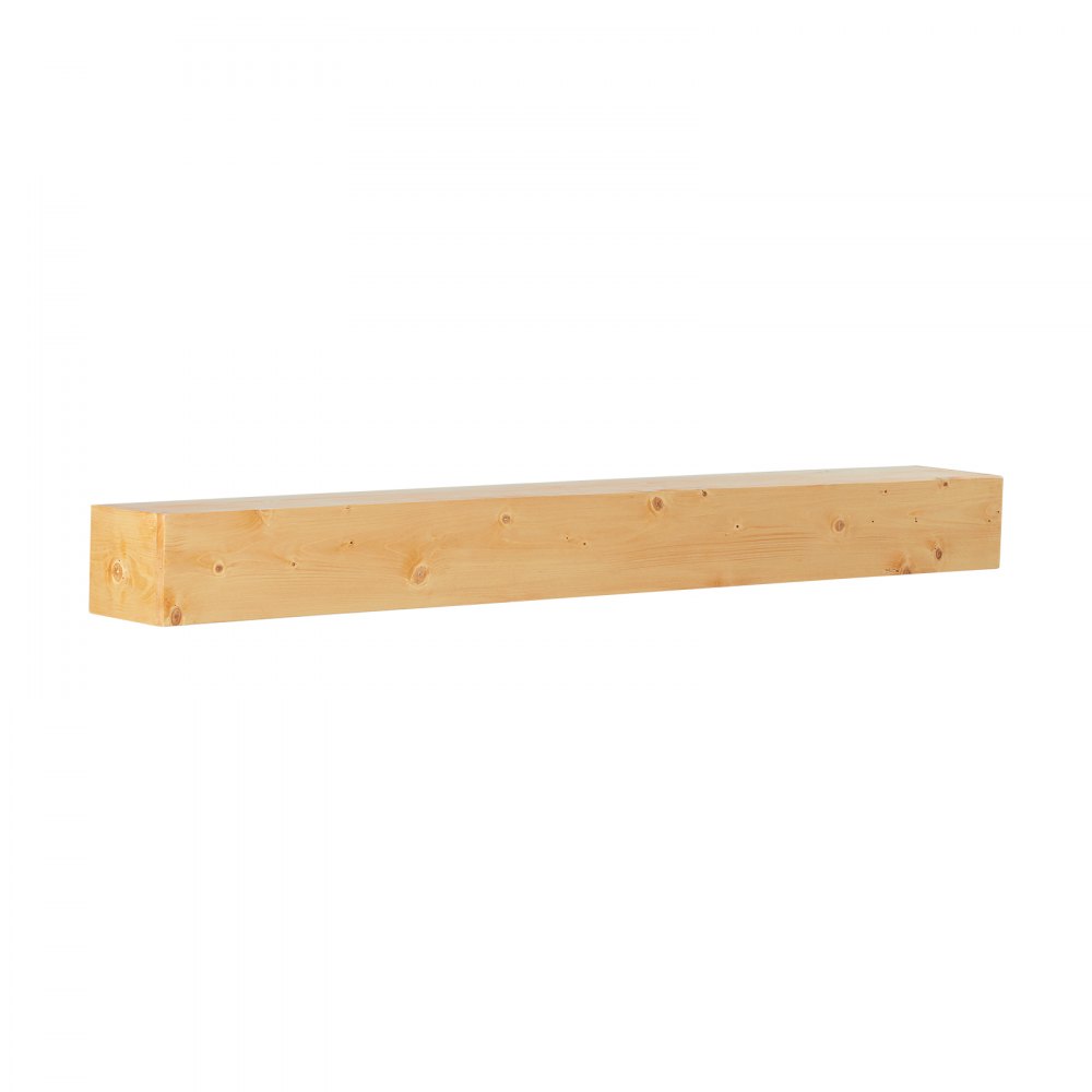 VEVOR Fireplace Mantel, 60" x 8" x 6", 50 lbs Weight Capacity, Natural Wood Mantel for Over Fireplace, Wall Mounted Floating Farmhouse Shelf, Handcrafted Wood Mantel for Wall Decor, Rustic Natural