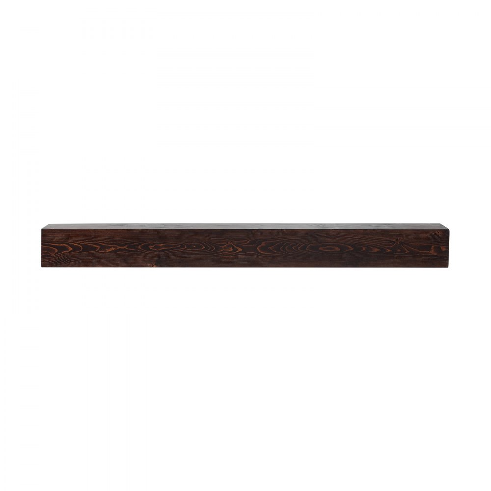 VEVOR Fireplace Mantel, 72" x 8" x 5", 50 lbs Weight Capacity, Natural Wood Mantel for Over Fireplace, Wall Mounted Floating Farmhouse Shelf, Handcrafted Fireplace Mantel for Wall Decor, Rustic Brown