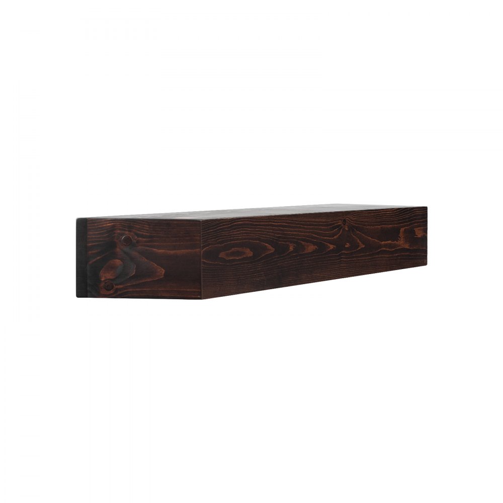 Repisa para chimenea VEVOR, 183,88 cm x 20,32 cm x 13,78 cm, capacidad de peso de 22,7 kg, repisa de madera natural para sobrechimenea, estante flotante de pared estilo rústico, repisa artesanal para decoración de pared, marrón rústico