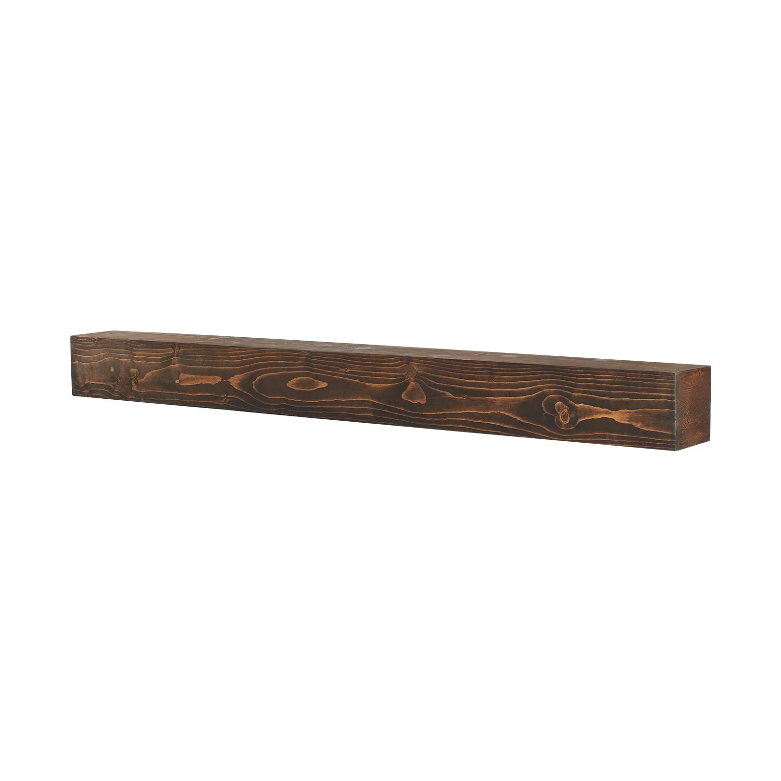 VEVOR Fireplace Mantel Wood Shelf Floating Rustic Fireplace Mantel 84" Brown