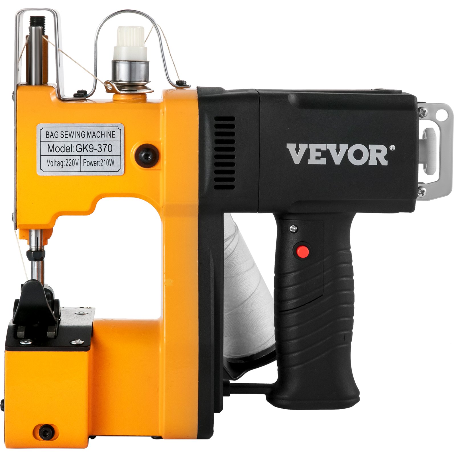 VEVOR Portable Bag Closer Sewing Machine Bag Stitcher Yellow for Express Company